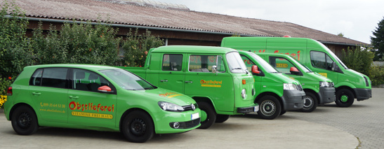 Obstlieferei - Der Fuhrpark