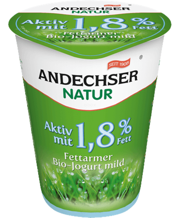 Produktfoto zu Joghurt mild 1,8% BIO 500g
