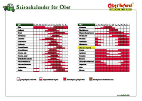 Saisonkalender Obst