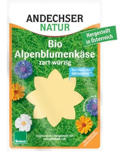 Produktfoto zu Alpenblumenkäse zart-würzig BIO